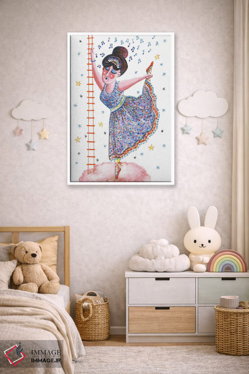 تابلو دکوراتیو رقص باله روی ابر اثر ایرنه گولاندریس - D4W