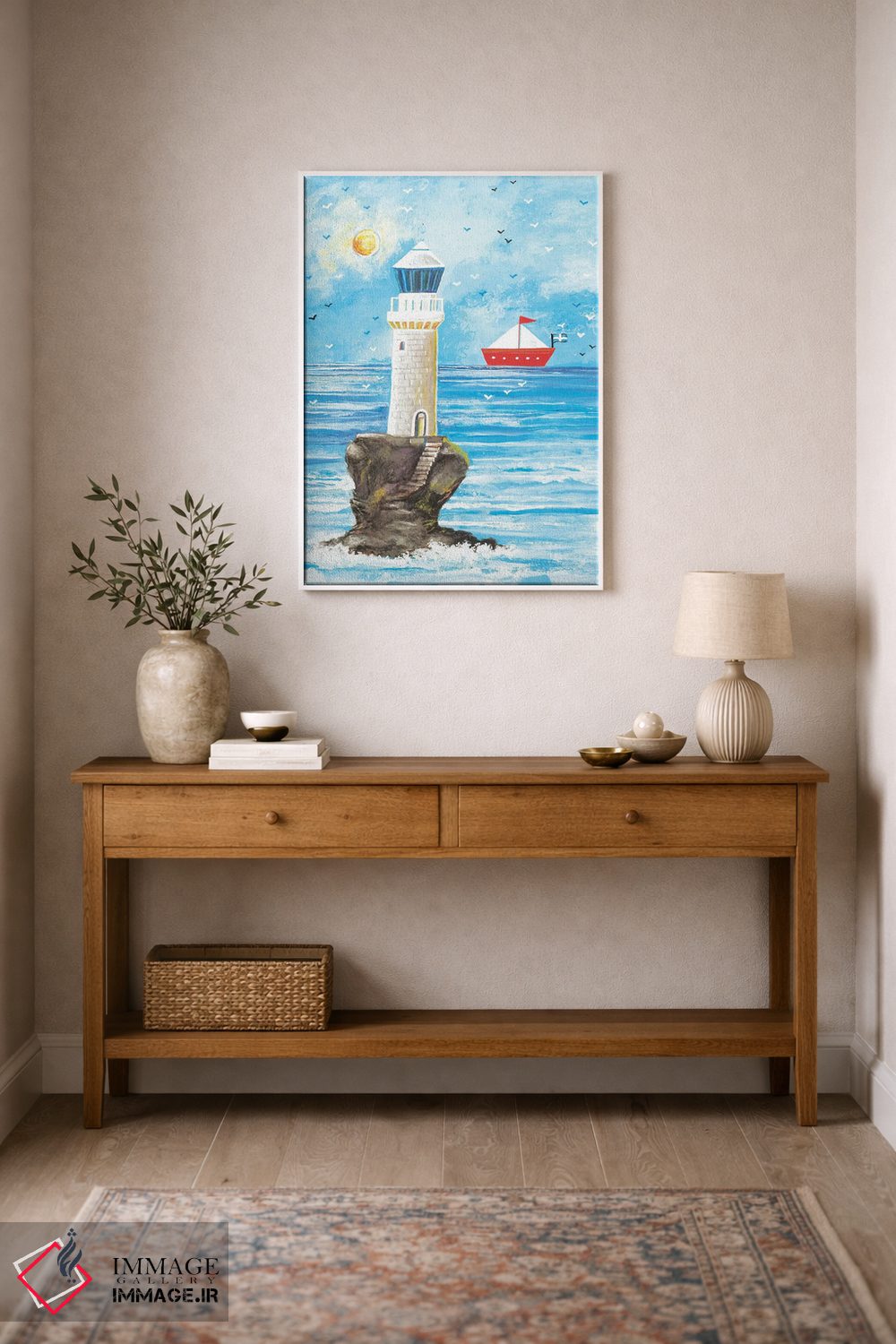 تابلو دکوراتیو فانوس دریایی اثر ایرنه گولاندریس - D1W