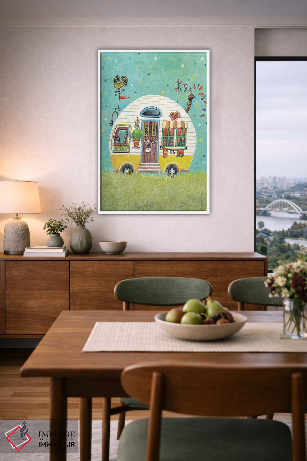 تابلو دکوراتیو خانه خودرو اثر ایرنه گولاندریس - D6W