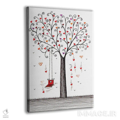 تابلو دکوراتیو درخت با تاب اثر ایرنه گولاندریس - نمای پرسپکتیو محصول