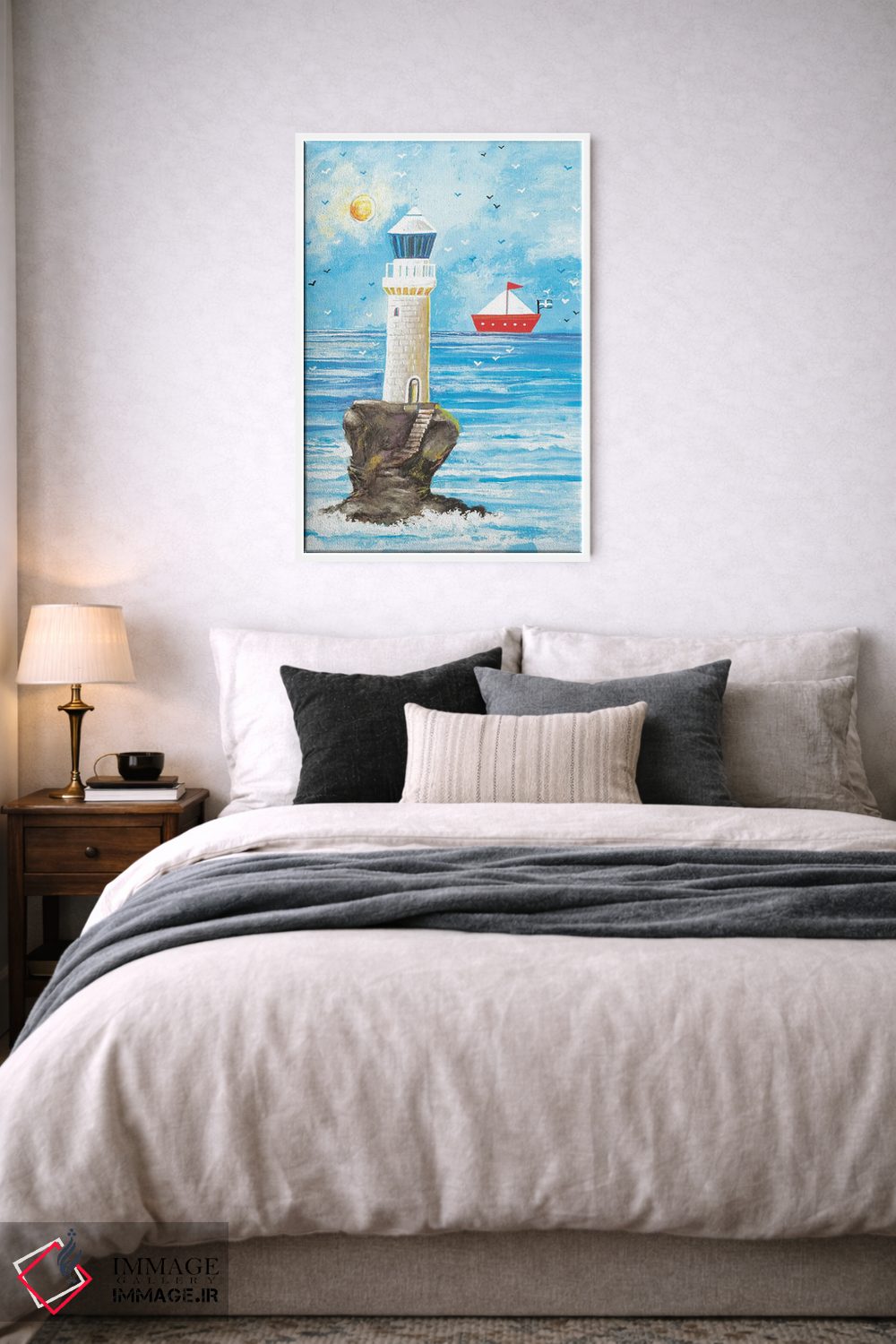 تابلو دکوراتیو فانوس دریایی اثر ایرنه گولاندریس - D5W