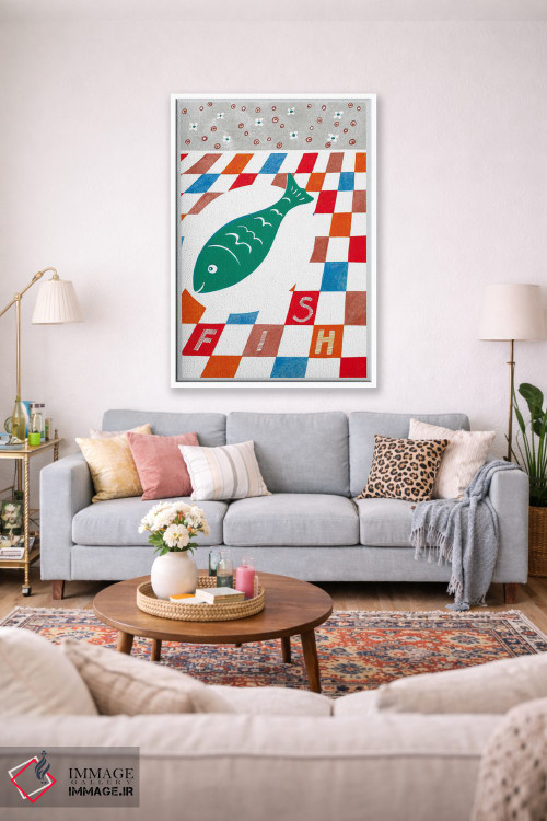 تابلو دکوراتیو جشن ماهی ها اثر ایرنه گولاندریس - D1W