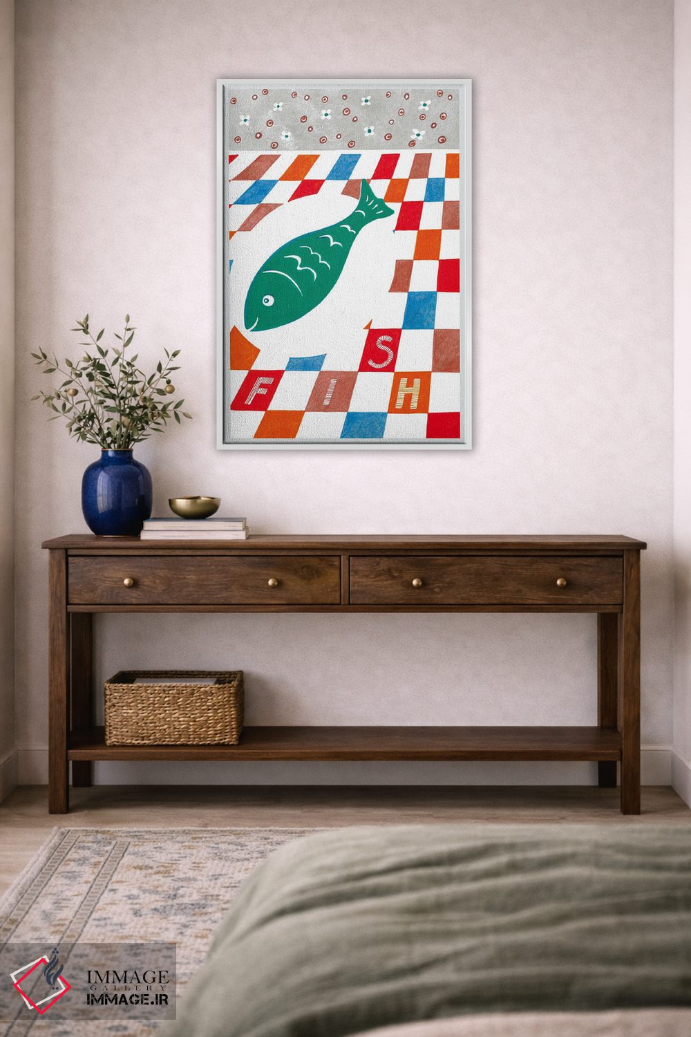 تابلو دکوراتیو جشن ماهی ها اثر ایرنه گولاندریس - D3W