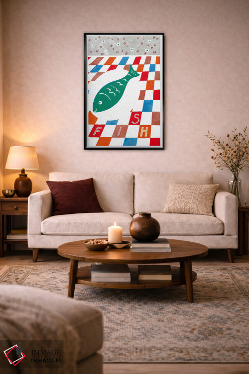 تابلو دکوراتیو جشن ماهی ها اثر ایرنه گولاندریس - D5B