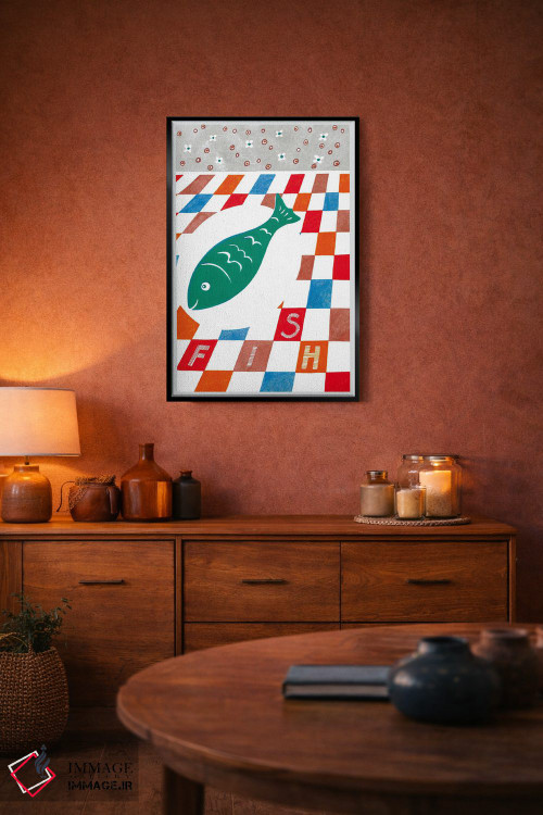 تابلو دکوراتیو جشن ماهی ها اثر ایرنه گولاندریس - D6B