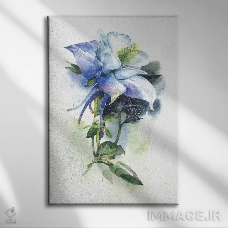 تابلو دکوراتیو شقایق کوهی اثر مارینا ایگناتووا - نمای روبهرو روی دیوار