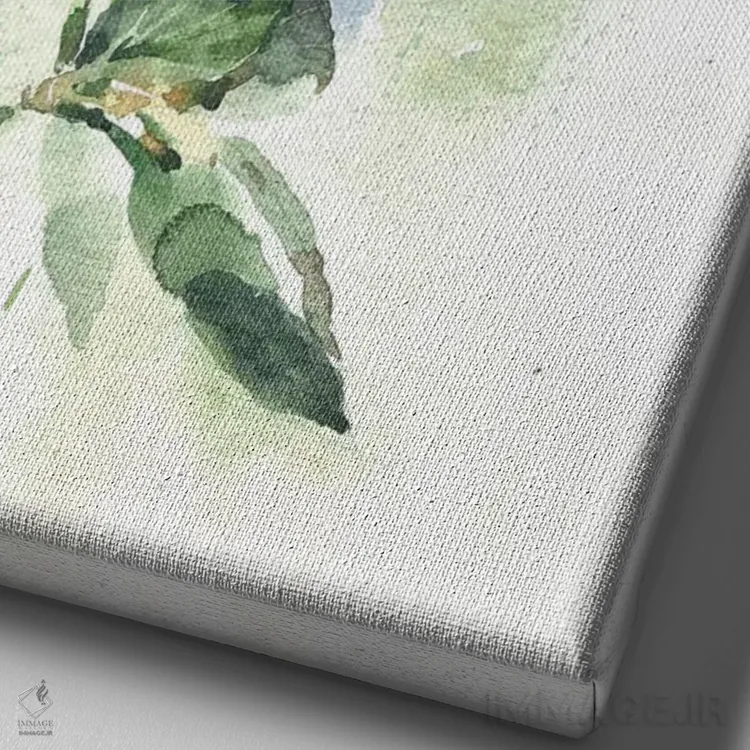 تابلو دکوراتیو شقایق کوهی اثر مارینا ایگناتووا - نمای نزدیک بافت بوم