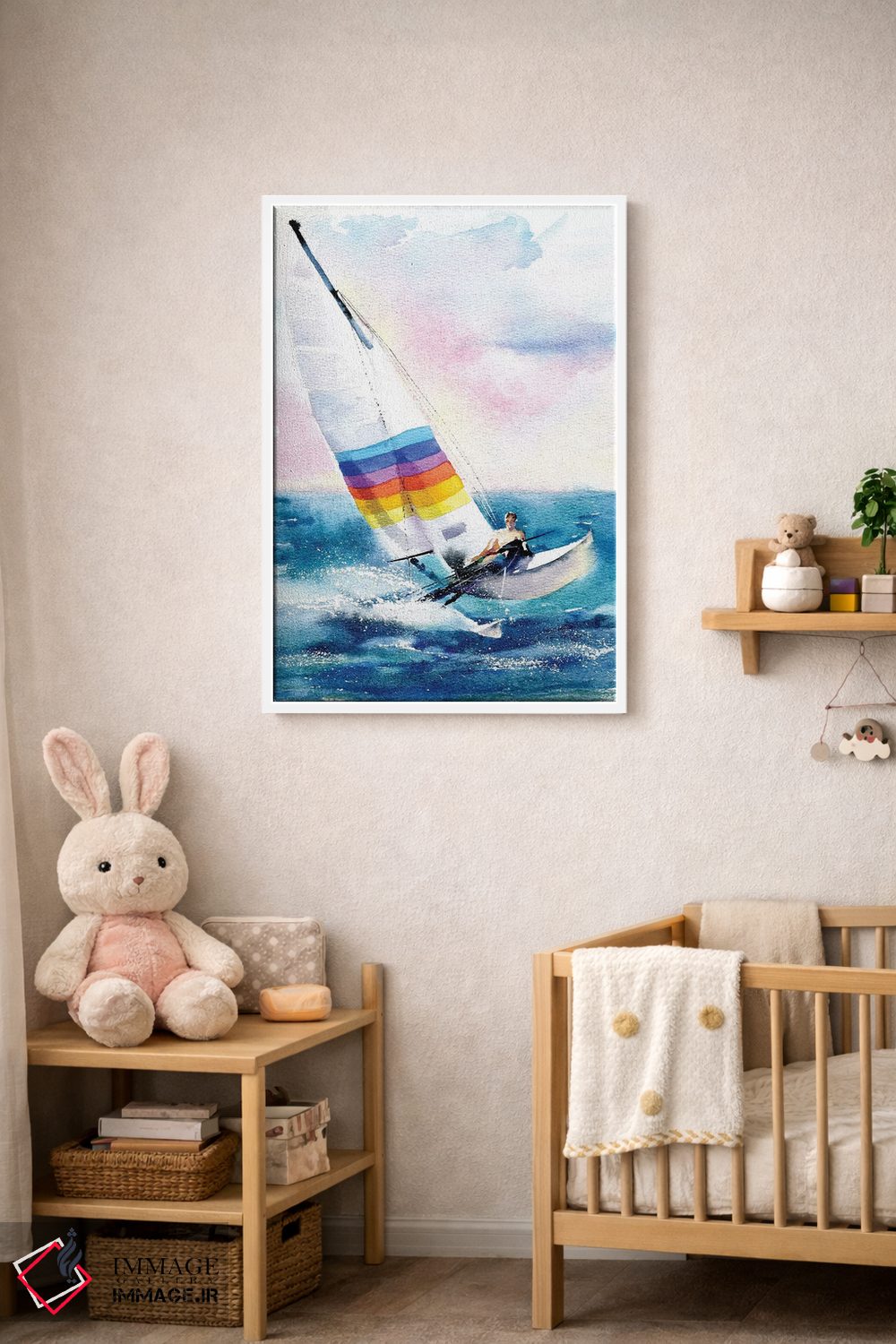 تابلو دکوراتیو تنها با دریا اثر مارینا ایگناتووا - D3W