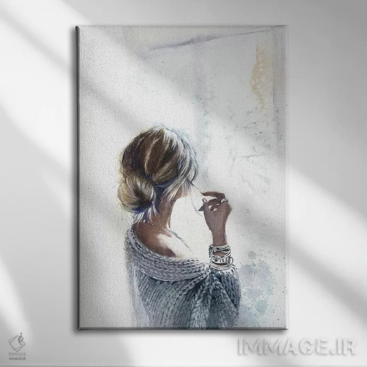 تابلو دکوراتیو کنار پنجره اثر مارینا ایگناتووا - نمای روبهرو روی دیوار