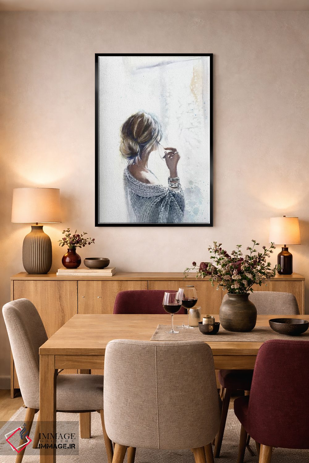 تابلو دکوراتیو کنار پنجره اثر مارینا ایگناتووا - D4B