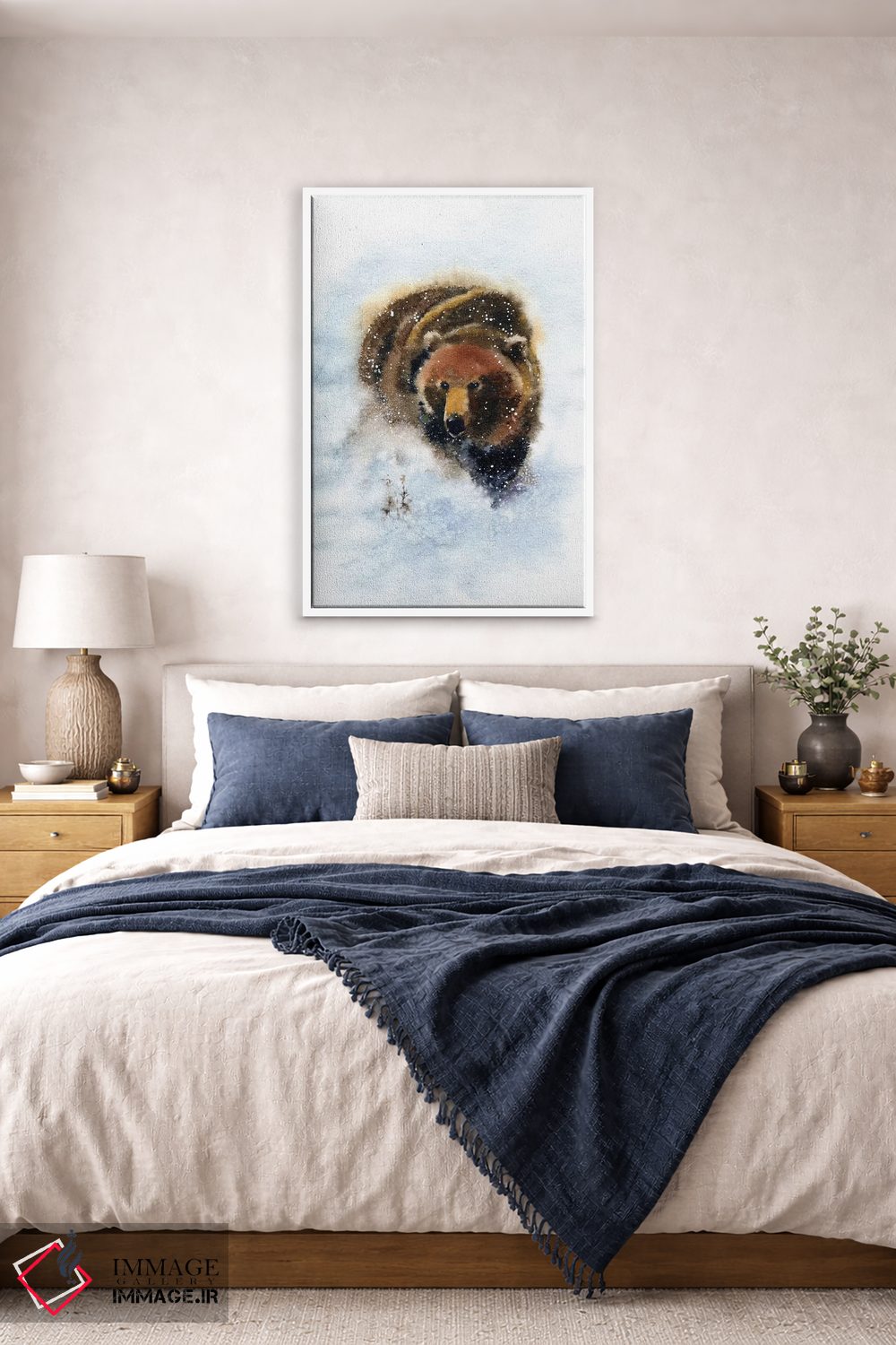 تابلو دکوراتیو خرس اثر مارینا ایگناتووا - D4W