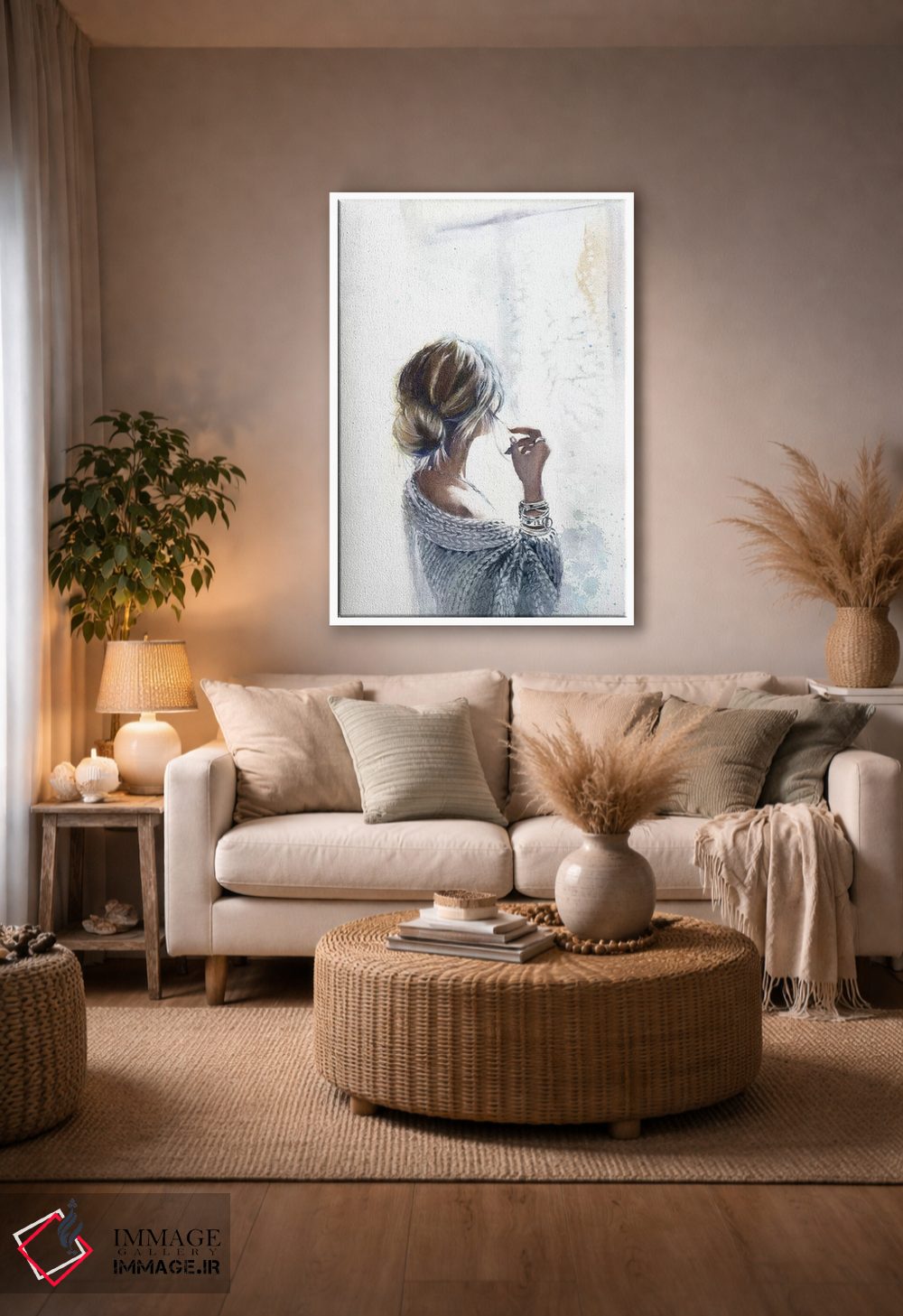 تابلو دکوراتیو کنار پنجره اثر مارینا ایگناتووا - D3W