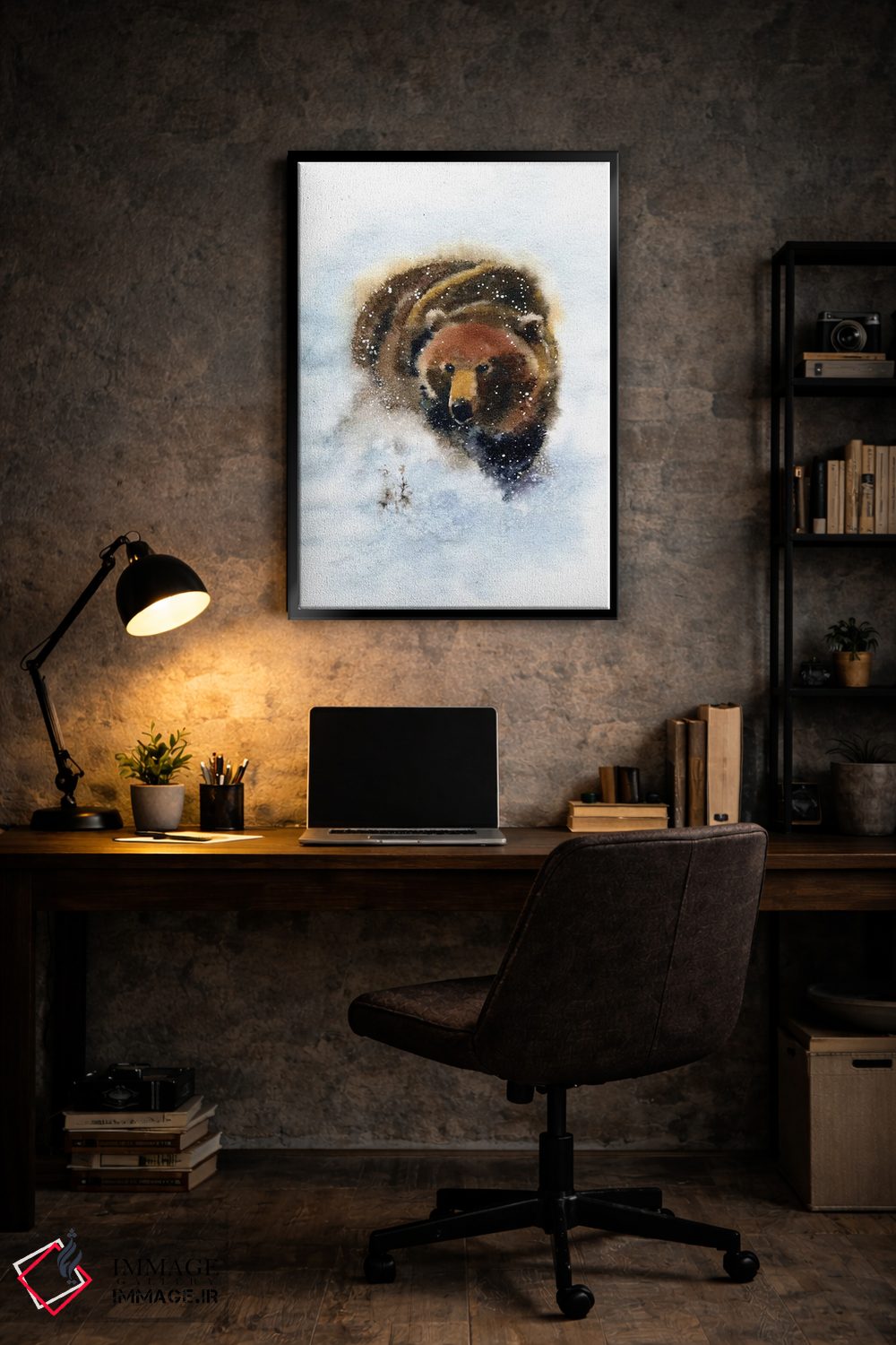 تابلو دکوراتیو خرس اثر مارینا ایگناتووا - D6B