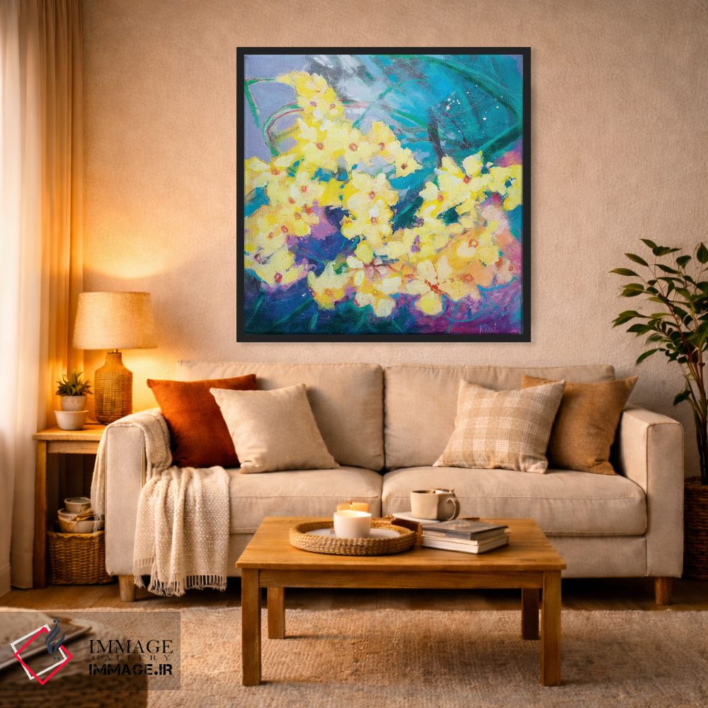 تابلو دکوراتیو طوفان نرگس ها اثر کری مک کیب - D5B