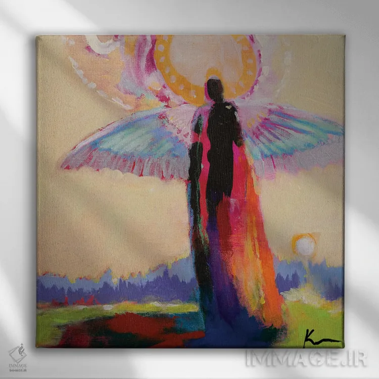 تابلو دکوراتیو همگام با خورشید اثر کری مک کیب - نمای روبهرو روی دیوار