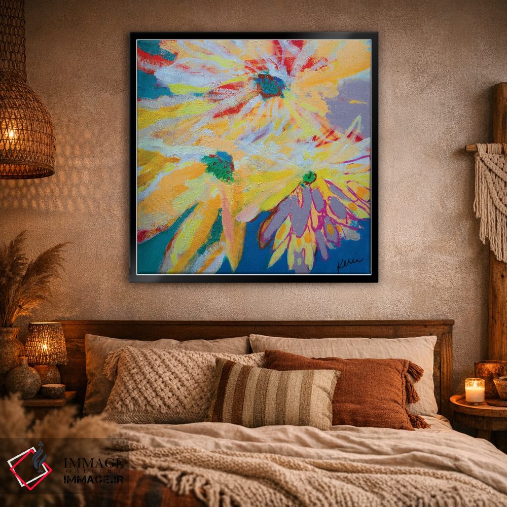 تابلو دکوراتیو سه گل آفتابگردان اثر کری مک کیب - D1B