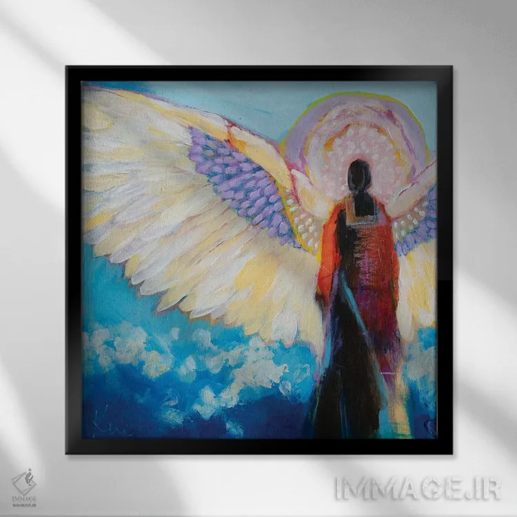 تابلو دکوراتیو بر فراز بلندها اثر کری مک کیب - نمای قابدار مشکی