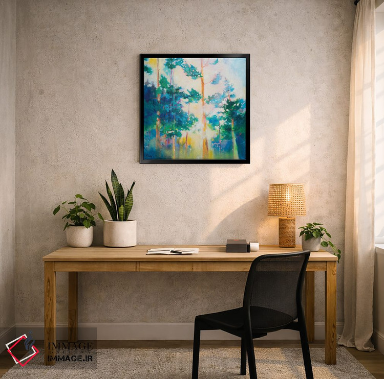 تابلو انتزاعی راهی از میان درختان ساختن اثر کری مک کیب - D5B