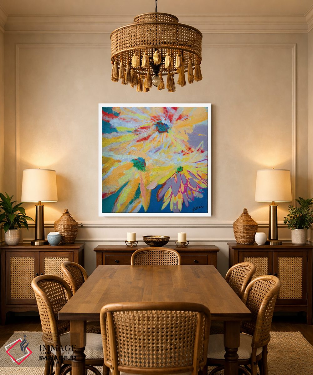 تابلو دکوراتیو سه گل آفتابگردان اثر کری مک کیب - D2W