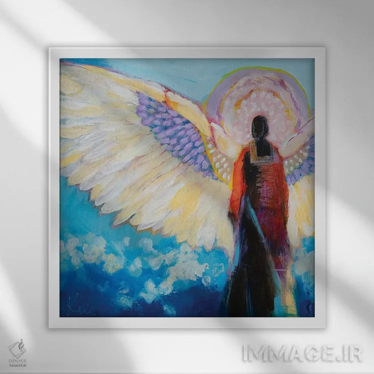 تابلو دکوراتیو بر فراز بلندها اثر کری مک کیب - نمای قابدار سفید