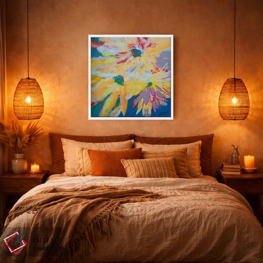 تابلو دکوراتیو سه گل آفتابگردان اثر کری مک کیب - D5W