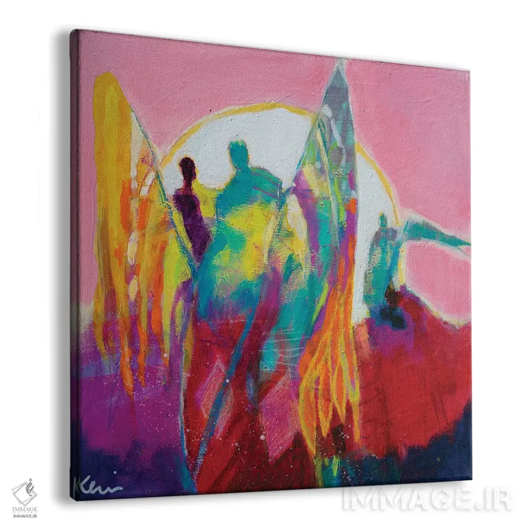 تابلو دکوراتیو در تیم تو اثر کری مک کیب - نمای پرسپکتیو محصول