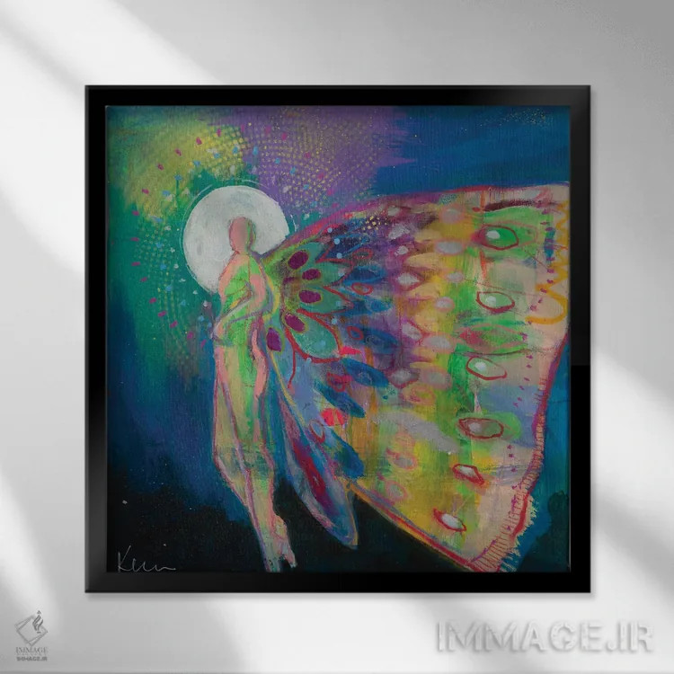 تابلو دکوراتیو برخیز اثر کری مک کیب - نمای قابدار مشکی