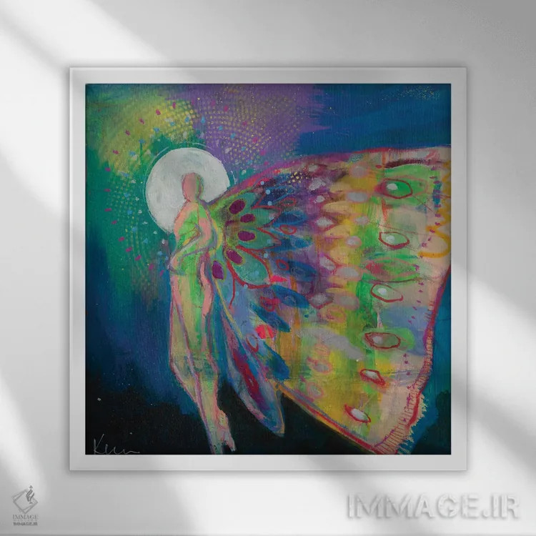 تابلو دکوراتیو برخیز اثر کری مک کیب - نمای قابدار سفید