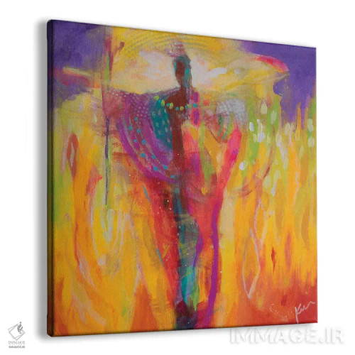 تابلو انتزاعی تو از آتش عبور کرده ای اثر کری مک کیب - نمای پرسپکتیو محصول