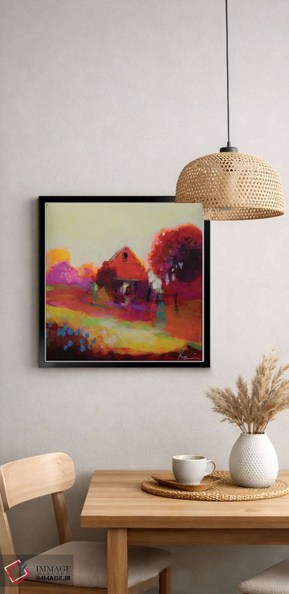 تابلو انتزاعی از در پشتی بیا اثر کری مک کیب - D6B