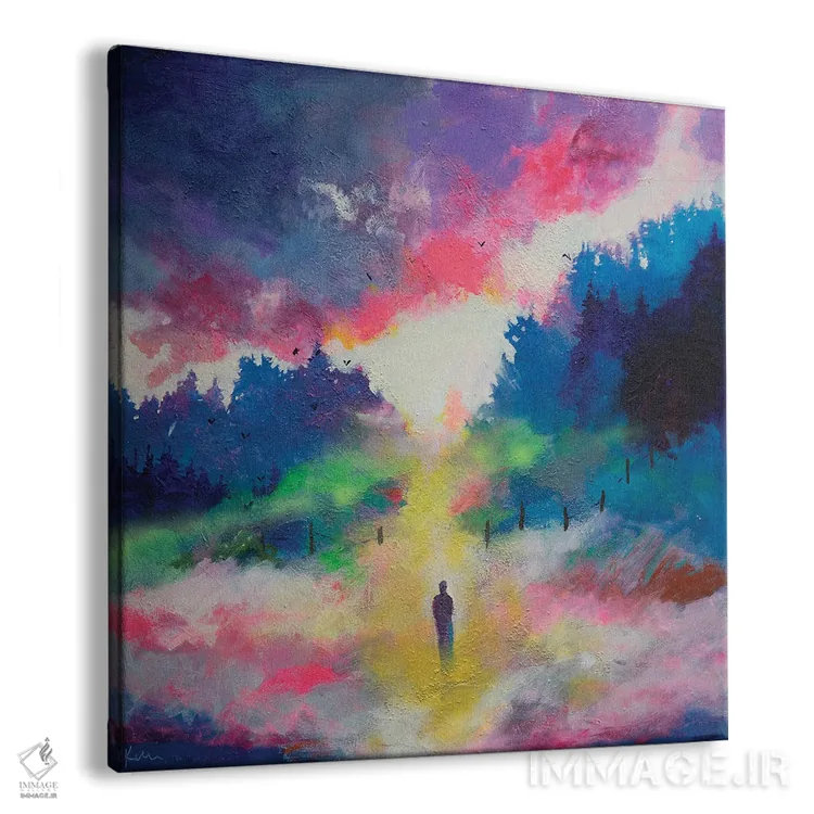 تابلو انتزاعی اشتیاق به نور اثر کری مک کیب - نمای پرسپکتیو محصول