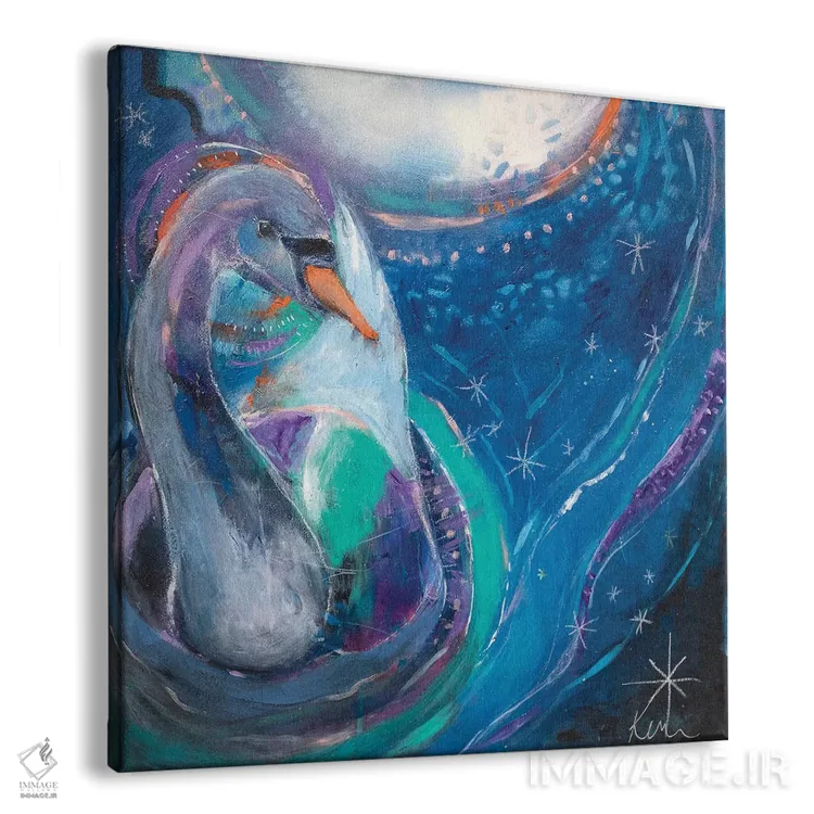 تابلو دکوراتیو موج هایی که به ماه می رسند اثر کری مک کیب - نمای پرسپکتیو محصول