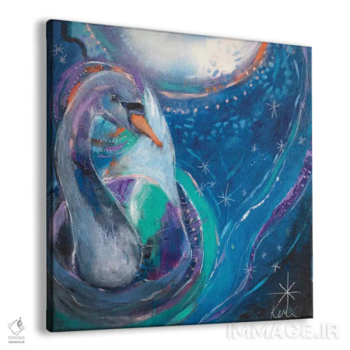 تابلو دکوراتیو موج هایی که به ماه می رسند اثر کری مک کیب - نمای پرسپکتیو محصول