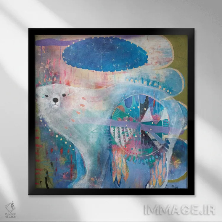 تابلو دکوراتیو ندای شمالی اثر کری مک کیب - نمای قابدار مشکی