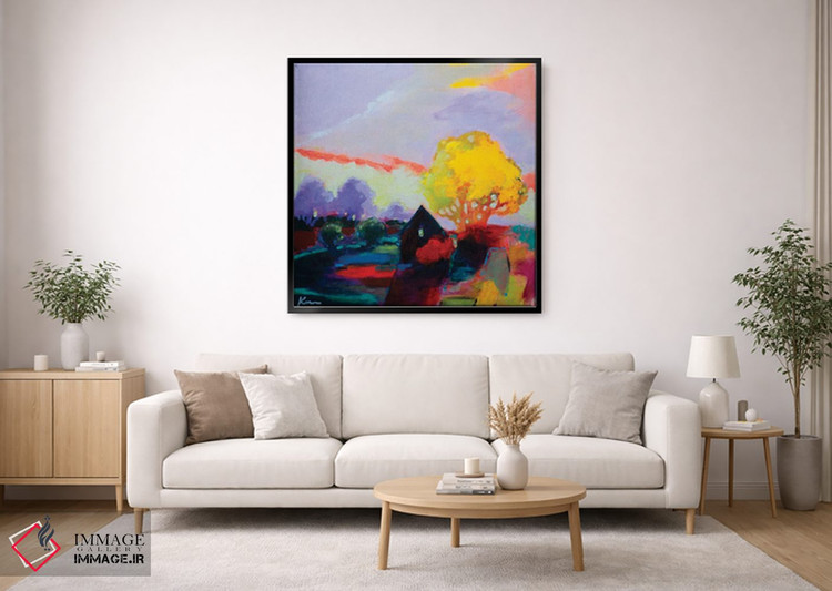 تابلو انتزاعی صلح در خانه اثر کری مک کیب - D1B