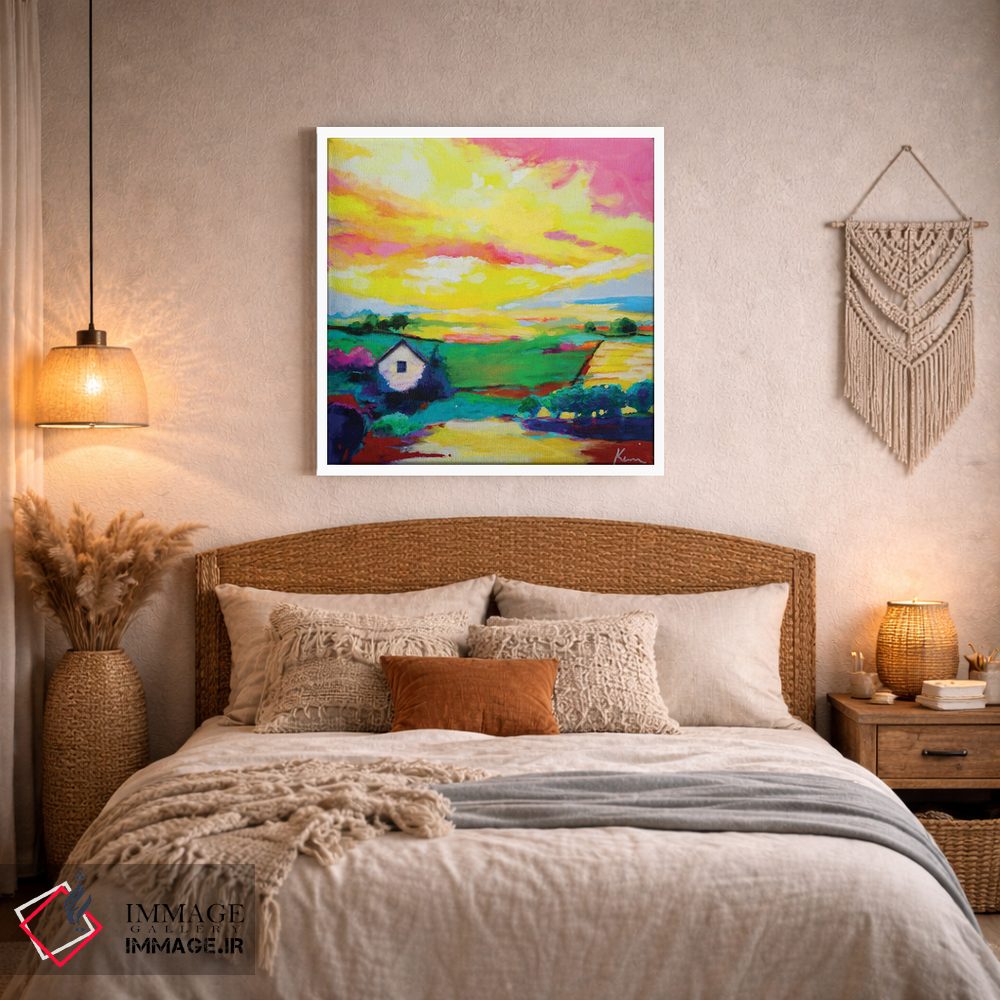 تابلو انتزاعی صبحی آفتاب گرفته اثر کری مک کیب - D4W