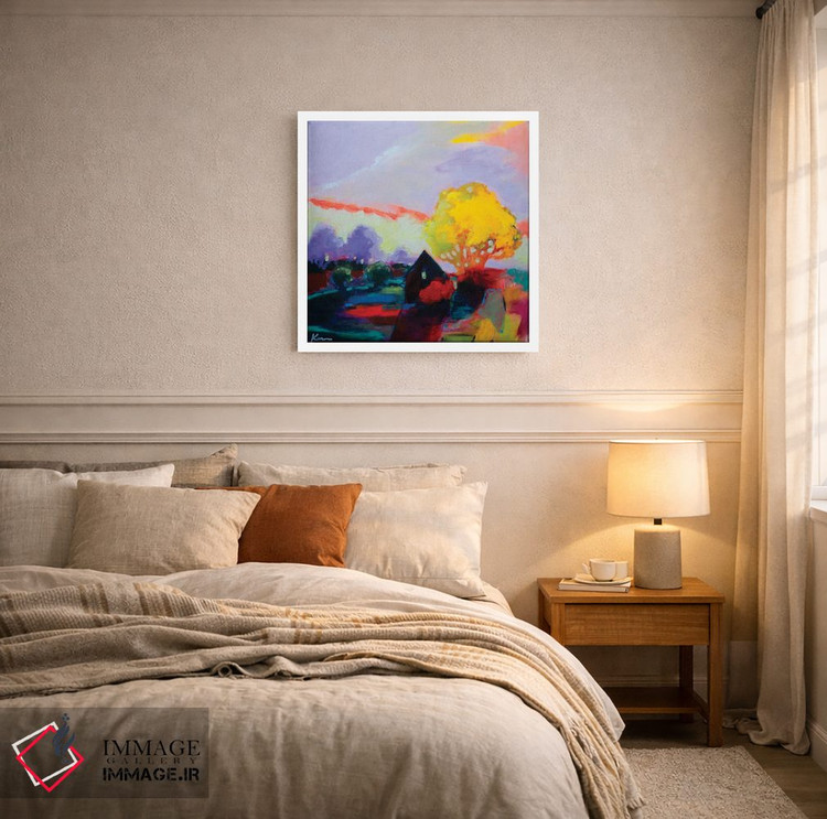 تابلو انتزاعی صلح در خانه اثر کری مک کیب - D5W