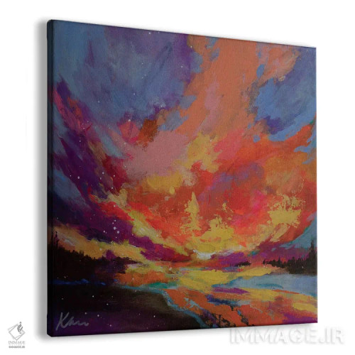 تابلو انتزاعی پراکندن شکوه اثر کری مک کیب - نمای پرسپکتیو محصول