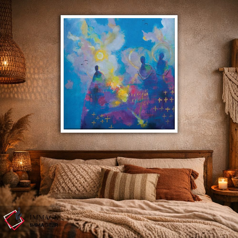 تابلو انتزاعی میزبان آسمانی اثر کری مک کیب - D1W