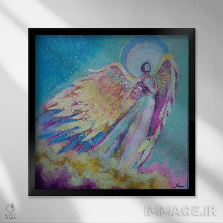 تابلو دکوراتیو به رویا تکیه کن اثر کری مک کیب - نمای قابدار مشکی