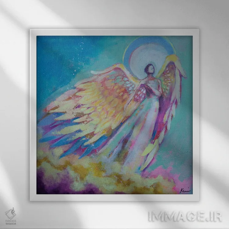 تابلو دکوراتیو به رویا تکیه کن اثر کری مک کیب - نمای قابدار سفید