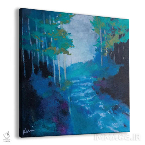 تابلو انتزاعی آب زنده اثر کری مک کیب - نمای پرسپکتیو محصول