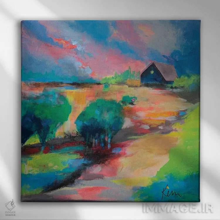 تابلو دکوراتیو تو راه خانه را می دانی اثر کری مک کیب - نمای روبهرو روی دیوار