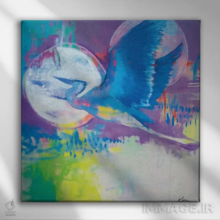 تابلو دکوراتیو اوج گرفتن اثر کری مک کیب - نمای روبهرو روی دیوار