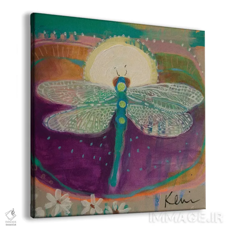 تابلو دکوراتیو گوهر بالدار اثر کری مک کیب - نمای پرسپکتیو محصول