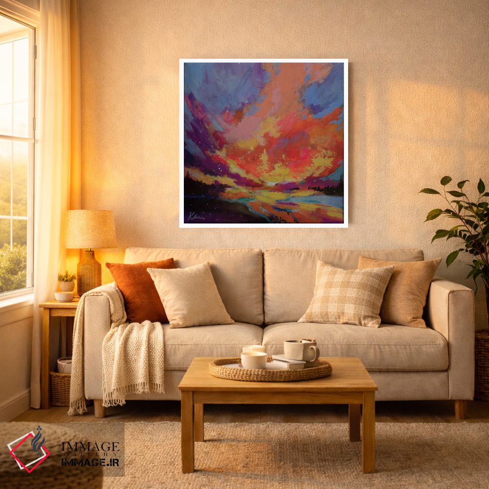 تابلو انتزاعی پراکندن شکوه اثر کری مک کیب - D3W