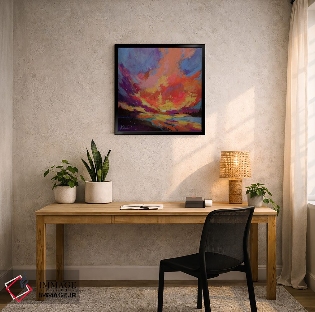 تابلو انتزاعی پراکندن شکوه اثر کری مک کیب - D5B