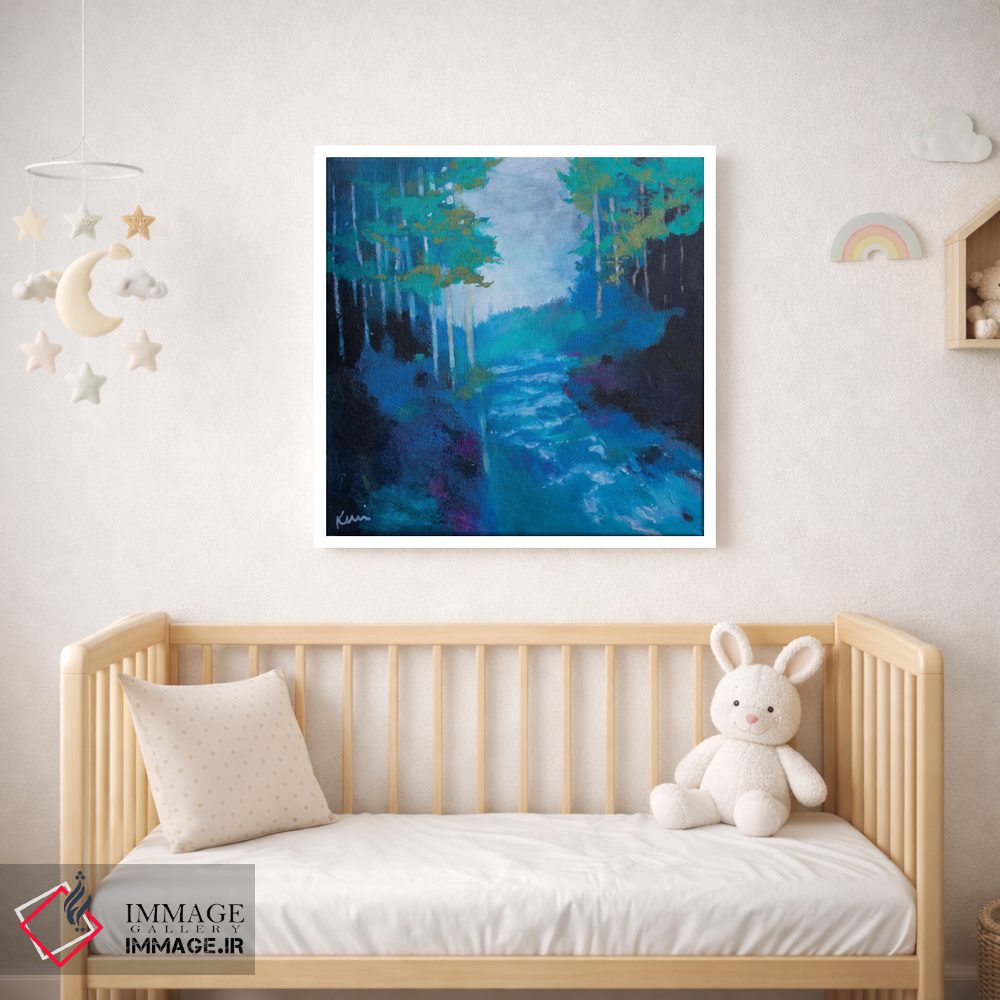 تابلو انتزاعی آب زنده اثر کری مک کیب - D1W