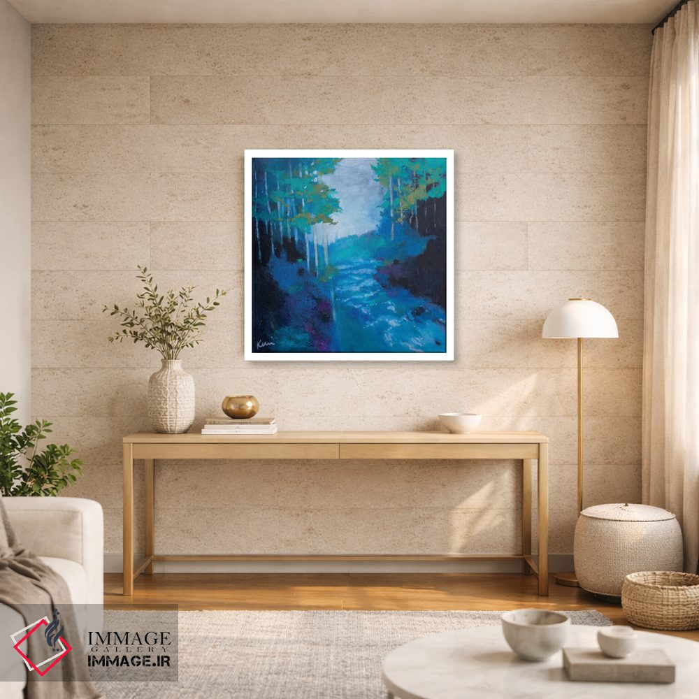 تابلو انتزاعی آب زنده اثر کری مک کیب - D2W
