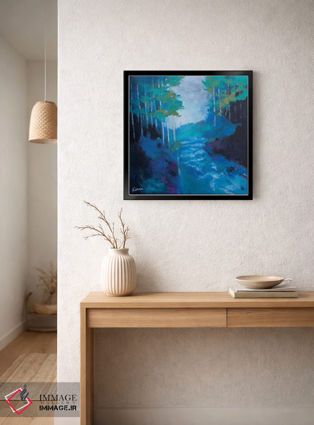 تابلو انتزاعی آب زنده اثر کری مک کیب - D5B